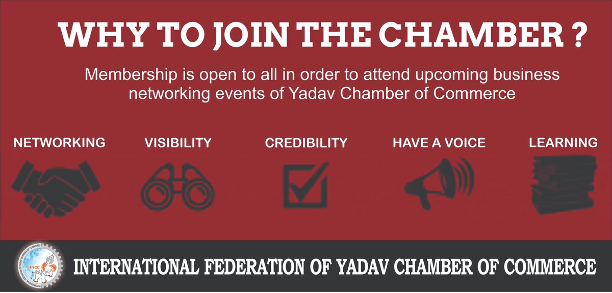 IFYCC aims to engage and empower startup, business, trade, commerce and foreign trade for economic growth.

#IFYCC #Empower #Trade #Commerce #YadavCommunity #Startup #Business