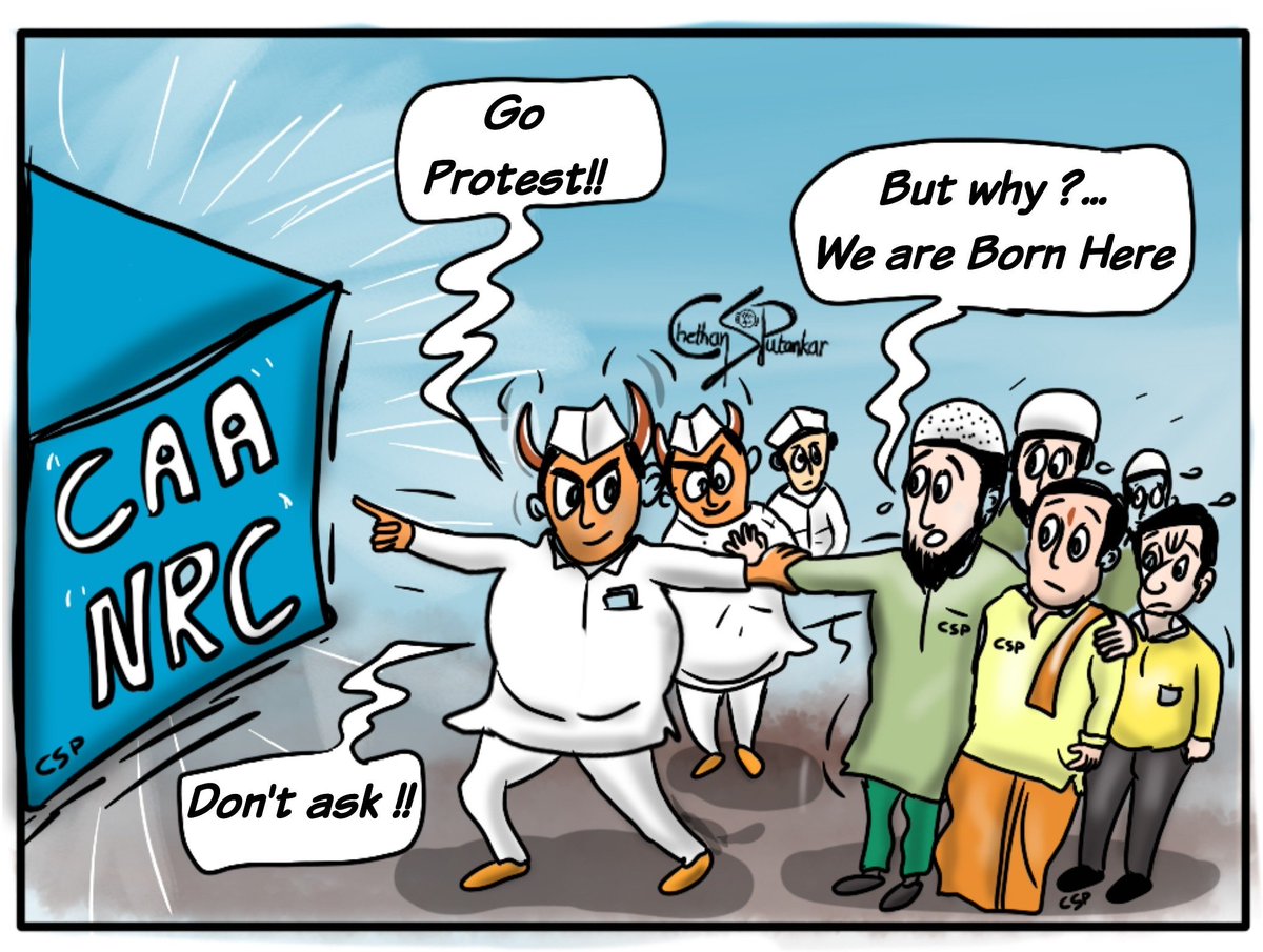 ChethanSPutankr's tweet photo. #CAA #CAB #NRC_CAA #India #Karnataka #cartoon #art #drawing #CSP #CSPutankar #Putankartoons #CAASupport #CAAProtests #CABBill2019 #NRC_CAB #NRCProtest #minorities https://t.co/aEj9psa1re