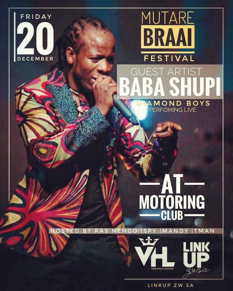 EntMutare's tweet photo. Our Guest Artist For Tomorrow's Biggest Show In Mutare @ babashupi With @diamondboyz_zw Perfoming Live Make Sure You Are There!
Hosted by Ras Nengo;Spy;Mandy&amp;T Man @ motoringclub Mutare
#mutareent #tomorrowupdates✅👌🏻 #mutarezimbabwe #mutarebraaifestive #showupdate #victoriafalls https://t.co/8h8PW8pSgn