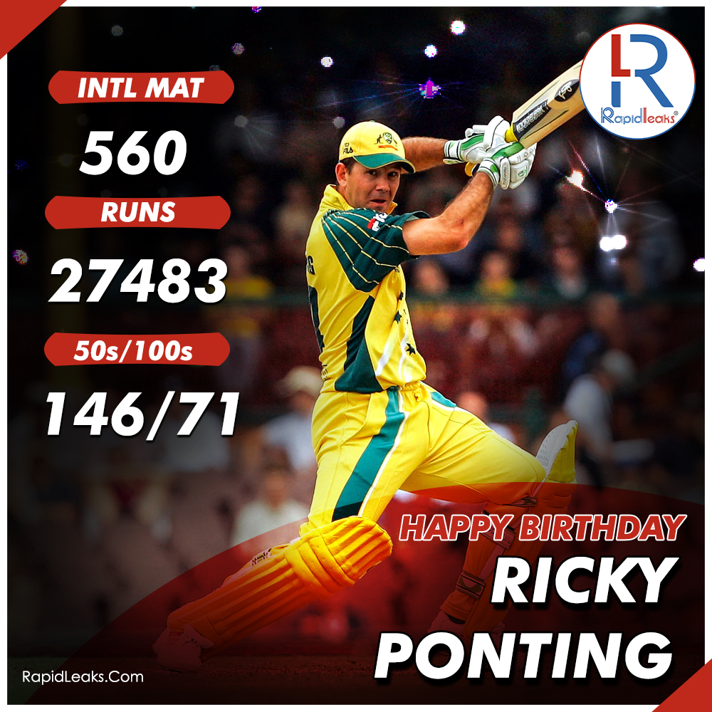 Happy Birthday Ricky Ponting!!   