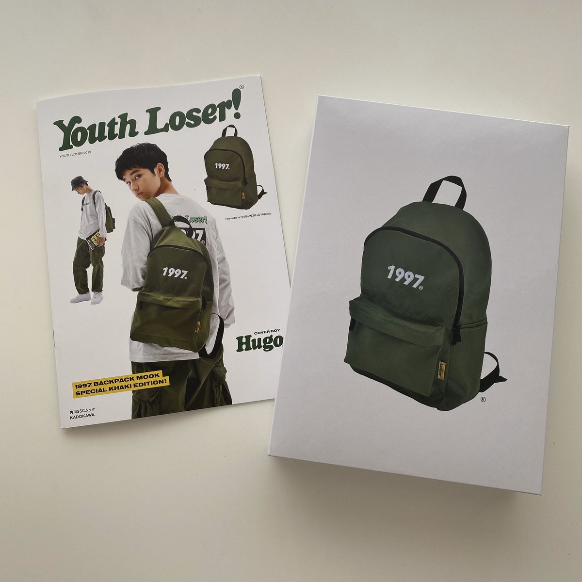 Youth Loser Youth Loser 1997 Backpack Mook Special Khaki Edition 本日から全国の書店 Amazonや楽天のオンラインで発売スタート リュックだけでなくステッカーセットやカレンダーも付録になっています 2400 税 T Co N8ohhxhkpr