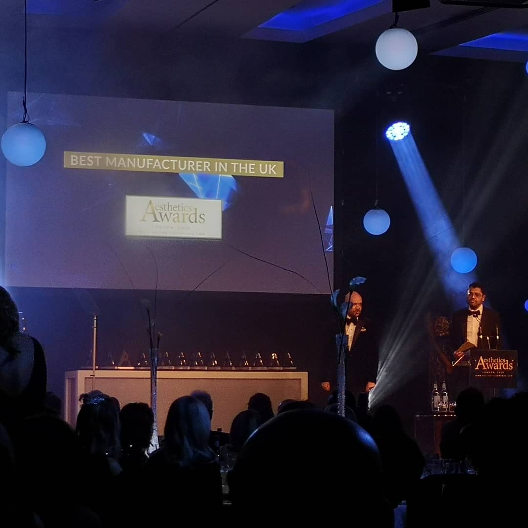 TruCryo's tweet photo. Best Manufacturer in the UK at the Aesthetic awards 2019, TruCryo won a commendation. Thanks to all the customers and distributors. #aestheticsconference #aestheticsawards @aestheticsgroup https://t.co/ZpfCk7kdxT