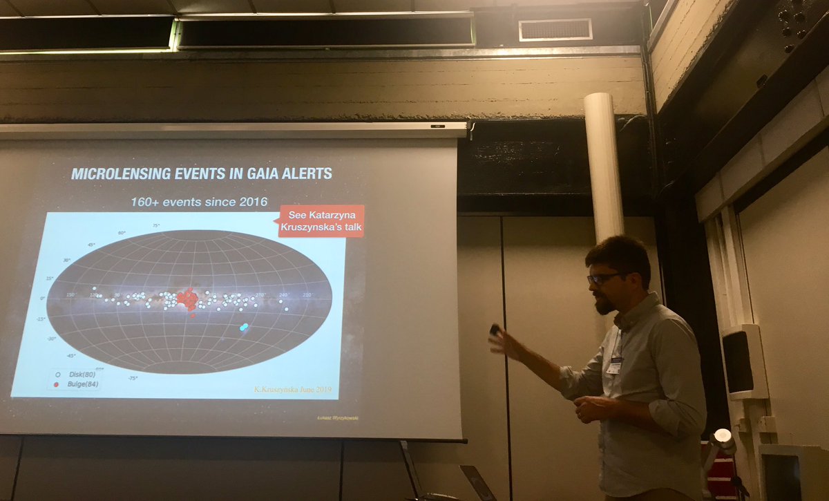 ilknurGezer's tweet photo. #gaiaalertsworkshop2019 talk by Lukasz Wyrzykowski π₯π₯π₯ about OPTICON Time-Domain Network and Black Hole TOM #blackhole #tom #timedomainastronomy #opticon #microlensingevent #gaia https://t.co/9rtTAymfsD