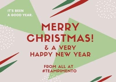 pimento_connect's tweet photo. #PimentoConnection would like to take this opportunity to thank you all for your support throughout #2019
We wish you all a very
#MerryChristmas & a Happy & prosperous New Year.
#TweetTeam #smallbizsatuk https://t.co/gbeQXsxc6k