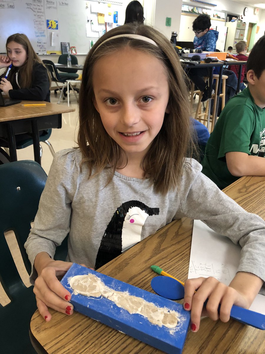 Feeling super fortunate to work at a school with amazing staff and technology! This innovator here is creating an eco friendly alternative to plastic spoons &amp; needed a mold. One quick email later &amp; <a href="/LauraTonkin/">Laura Tonkin (she/her)</a> created this 3-D printed beauty!!! Thank you! #KindnessStartsWithME