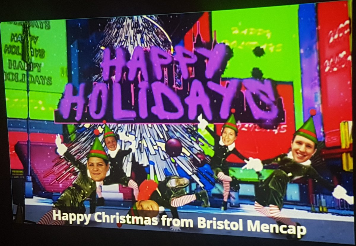 BristolMencap's tweet photo. Happy Christmas from the Bristol Mencap team! We had a great celebration with out Supported Interns this week, who organised their own secret Santa to finish the year off. https://t.co/r1ORCsste1