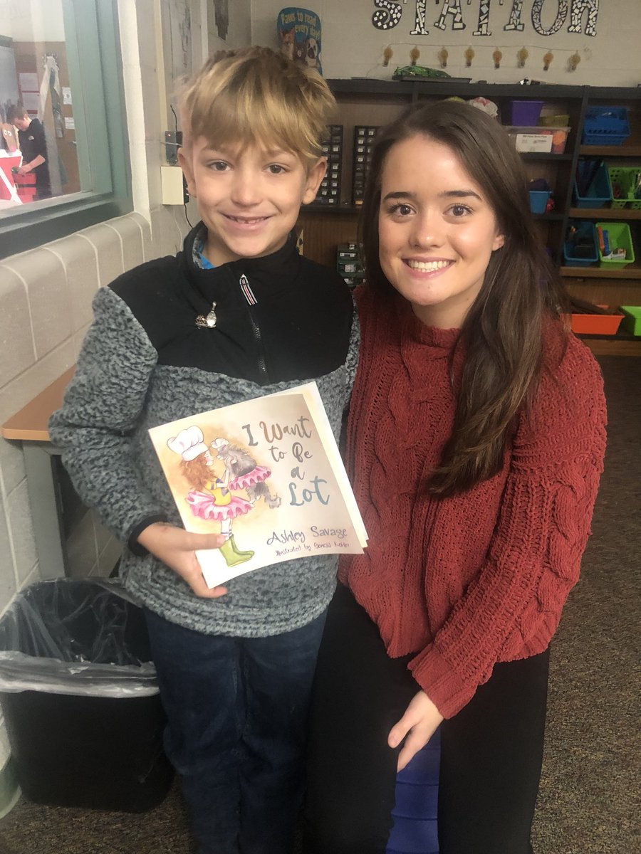 SavageLizabeth's tweet photo. Such a proud moment to have @ashreadsnwrites visit @CentralCabotpK4! The kids were so excited to listen to her read #IWantToBeALot. #proudMom #RedefinedED #tlap @dbc_inc https://t.co/7n4qgNeecV