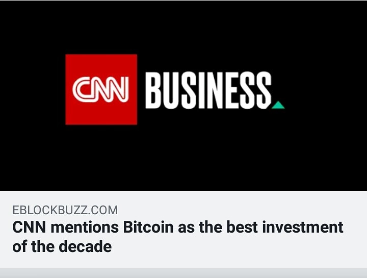 CNN Business, New York, names Bitcoin, the best investment of the decade.

#CNNbusiness #NewYork #Bitcoin #Investment

eblockbuzz.com/cnn-mentions-b…