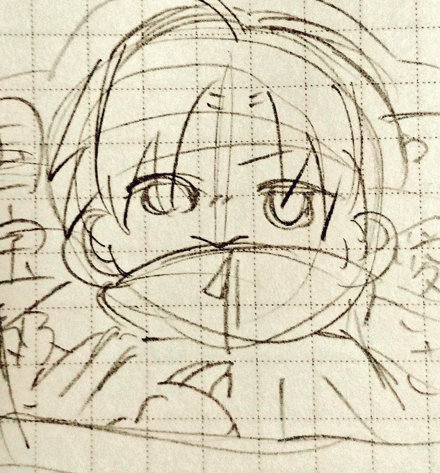 2月に出すしょたべアクキーのデザイン考えてたのに落書きにはしる 