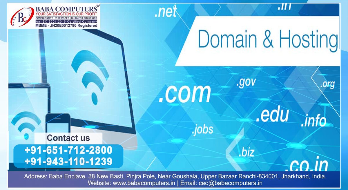 BabaComputerIND's tweet photo. At #Baba_Computers being one of the prompt #web #hosting company offer #security, #speed, #reliability and #flawless #customer service and offers an unmatched feature set, which are great advantages when it comes to #web_design and #professional_website_hosting.
#CEO https://t.co/nPnyAxevBa