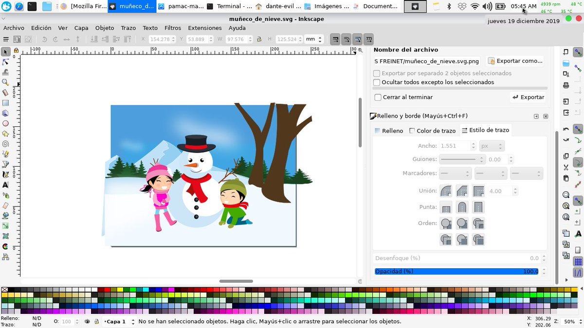 LeonDanArt's tweet photo. #TrabajoCasiTerminado  #Casual #Jueves   en #Inkscape #Linux #ArchLinux,     #PrimeraPrueba de #color #rbg #cmyk #designer #ArteGeek  #artedigital #vectorart #GraffArt  #disenografico   #freelancer #TrazoaMouse #pixelart    #FelicesVacacionesdeInvierno #preescolar #primaria https://t.co/qfXHkYnN7S