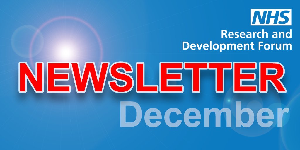 TheRDForum's tweet photo. NHS R&D Forum December Newsletter - https://t.co/VxhOnyHFzB RDF20 Delegate bookings now open and final call for Poster abstracts. Plus new dates for R&D Forum courses and other news https://t.co/bAQtaYl3pw