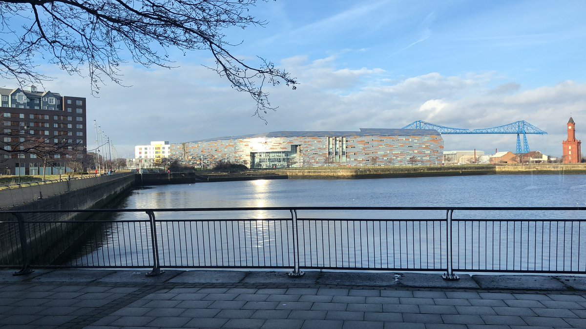 Spent this morning working at one of the high tables surrounded by different colleagues, really loving the new office and different way of working....fab view helps too.