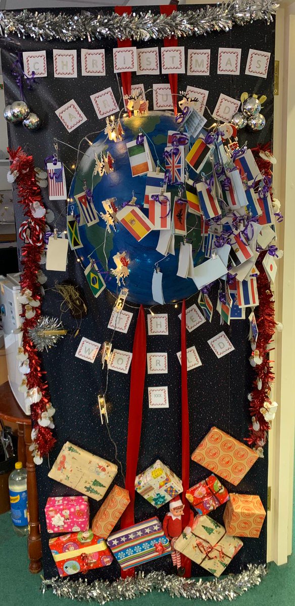 CarolePerren's tweet photo. Who knew when we started our Christmas Door theme we would discover we have colleagues from over 70 countries. Our 'Christmas Around the World' theme is a tribute to you all. Seasonal greetings from IT🎄🤗☃️🌎
@SalisburyNHS @spireFM @CaraCBCEO https://t.co/7BAihXQU9U