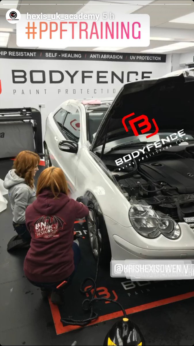 LNGraphicDesign's tweet photo. A brilliant day learning the Bodyfence PPF system at #Hexis UK Academy yesterday

@HexisUKLtd #PaintProtection #PaintProtectionFilm #PPF #Bodyfence #HexisAcademy

#lngraphicdesigns #smallbusiness #rugby #coventry #customsignage #vehiclewraps #smcov #covhour https://t.co/gFotCHkg4R