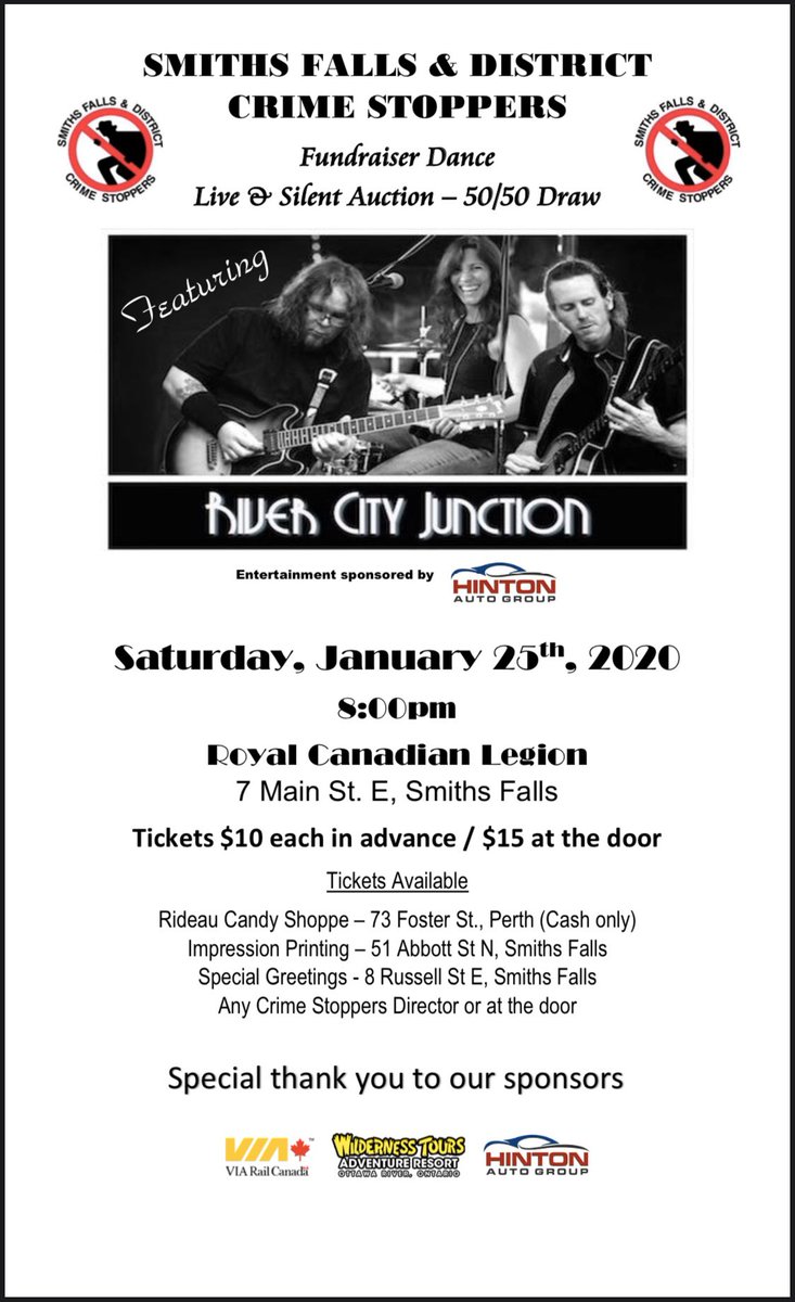; Come on out for this great event in the New Year. Our Annual Crime Stoppers Dance is happening again this coming January. All profits from this event go directly back into funding your local Crime Stoppers organization and helping keep our communities safe!