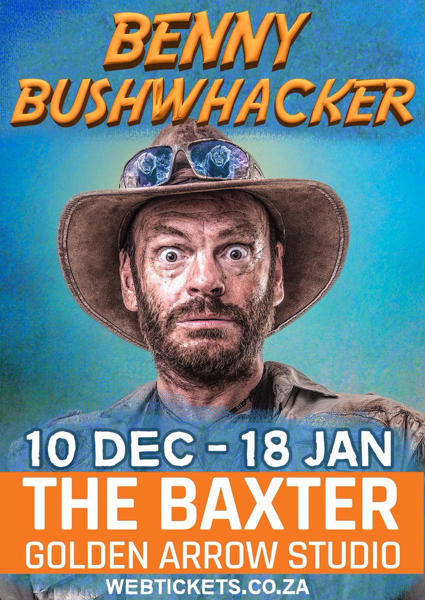 BaxterTheatre's tweet photo. BENNY BUSHWHACKER: HUMAN NATURE | 10 DEC-18 JAN

Head over to our Instagram page to win 2 tickets to Benny Bushwhacker this Saturday!

The competition is exclusive to Instagram, entries on any other social media platform will not count.

#benvoss #comedy #competition #theatre https://t.co/Z8LOBgYnlK