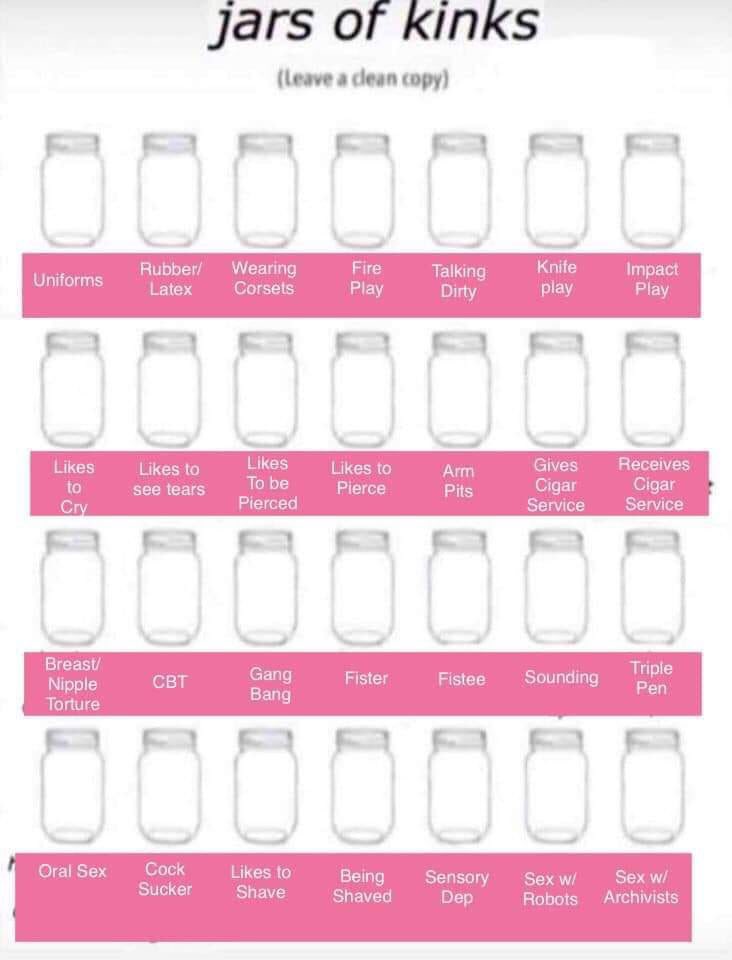 Davey_Crotchett's tweet photo. Jars of kinks! RT your own and comment what you’re into & would like to see me post more of! 😈
Happe Thursday y'all! #twittergay #kinkygay #gaykink #jarsofkink #gaycub ##gaybear #beardedgay https://t.co/AqhGZfEQ3L