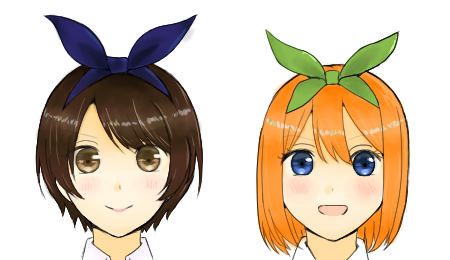 かおしんさんがTwitterに投稿した中野四葉(五等分の花嫁)のイラスト。