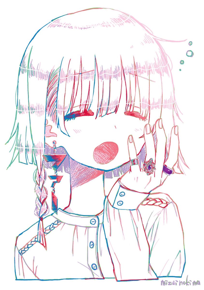 水井軒間 アクセサリーが文字の形であほかわいいシリーズ 何度でも見てほしいお気に入りを貼るタグ