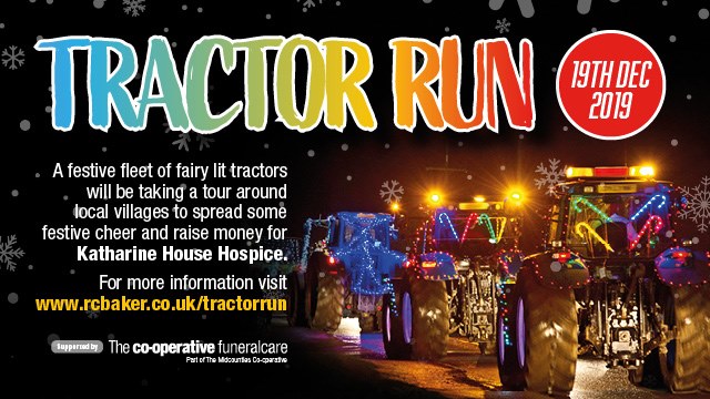 FarolLtd's tweet photo. Don't forget it's the @RCBakerLtd Tractor Run tonight! The 100 strong festive convoy will depart from Spring Hill Farm, Barford St Michael at 5pm. #ChristmasTractorRun #Charity #KatharineHouseHospice #RCBaker #FestiveFleet
For route visit https://t.co/VfRwRpa129 https://t.co/oNAOof4eUx