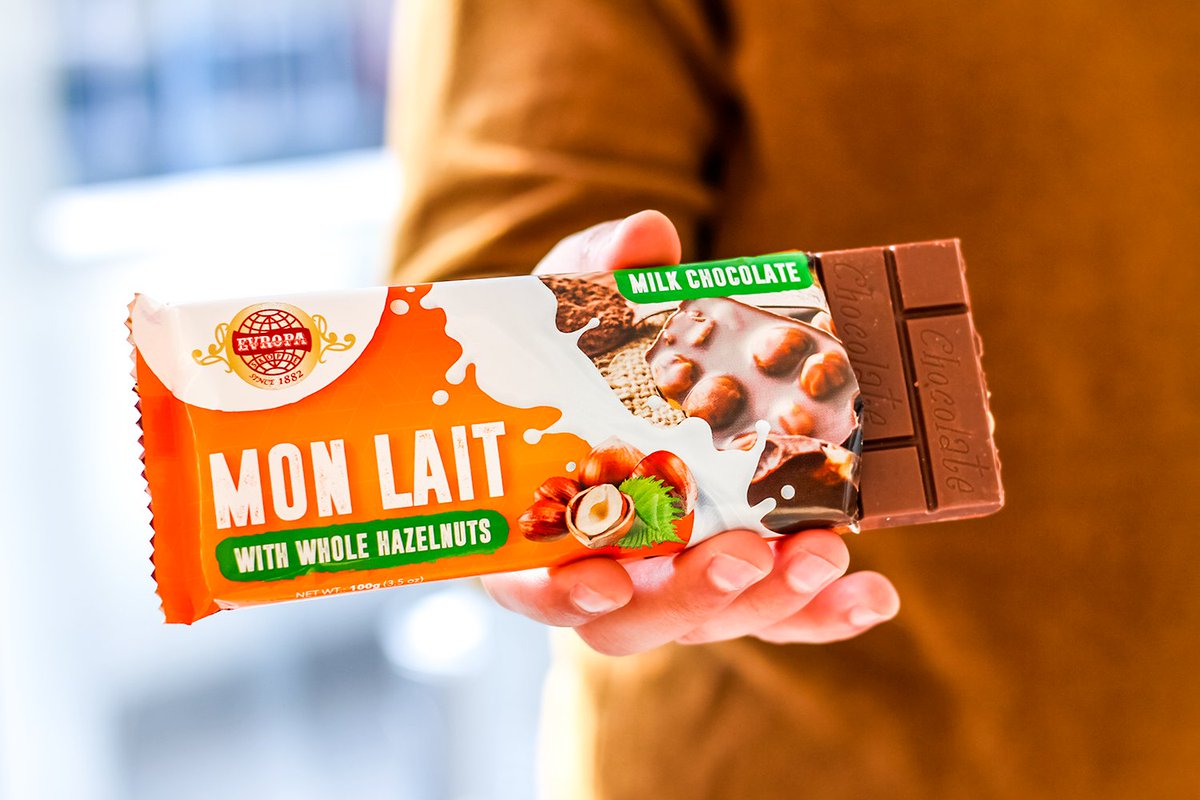 AD_Evropa's tweet photo. Млечна и со цели лешници! 🌰🍫
Пробајте ја нашата нова #MONLAIT чоколада, а потоа споделете ги вашите импресии 😌 https://t.co/XbuzAyzTXc