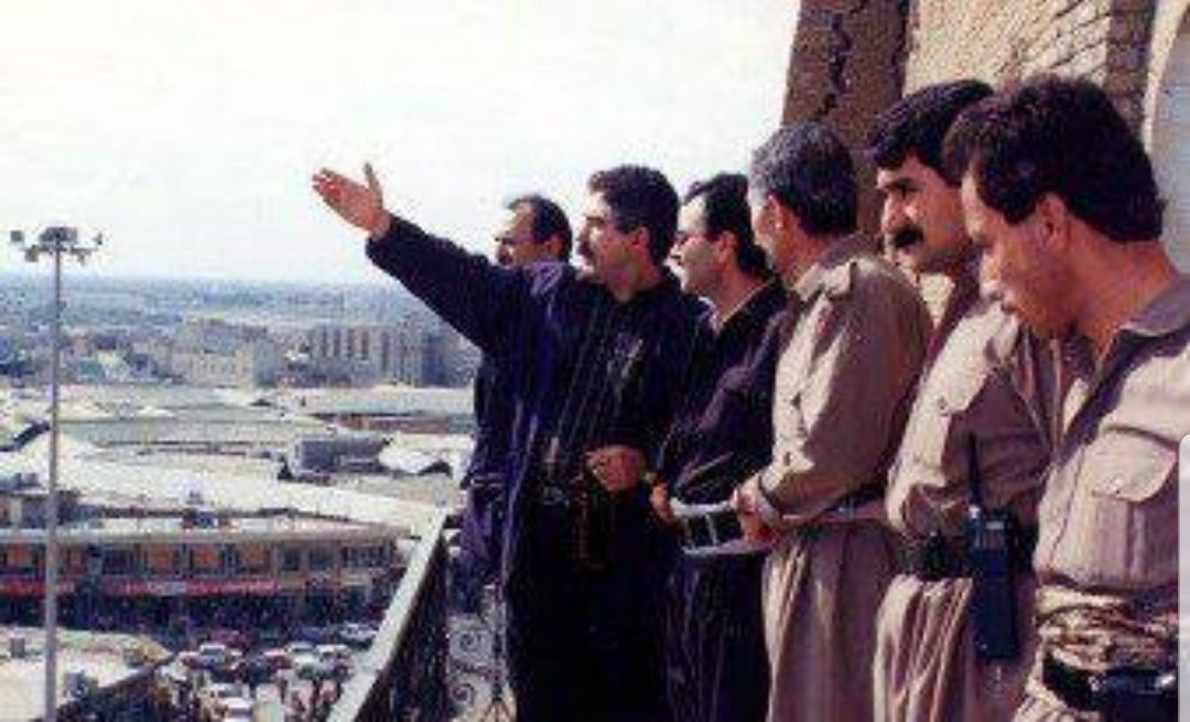 Kosrat Rasul Ali after liberating Hewler/Erbil from Baathist regime. He is one of the most experienced commanders in the Middle East.