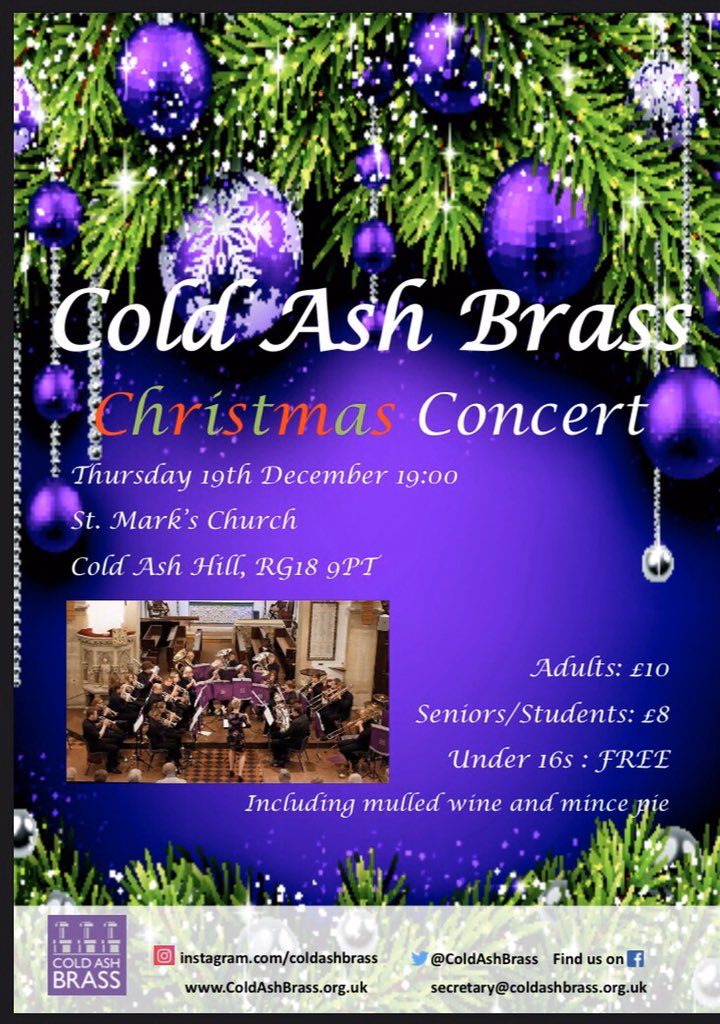 Tonight 7pm st Marks Church cold ash