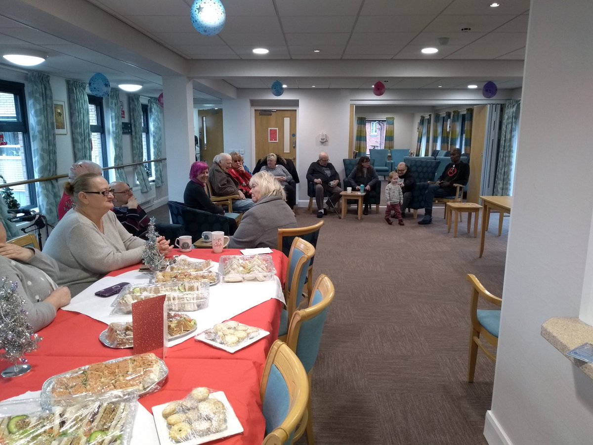 cfaulkn64002244's tweet photo. Another lovely festive afternoon at Shepway Court where we had a  Christmas buffet &amp; Christmas quiz yesterday! Christmas is coming &amp; the chocolates are flowing!! https://t.co/9eWuY1dNrI