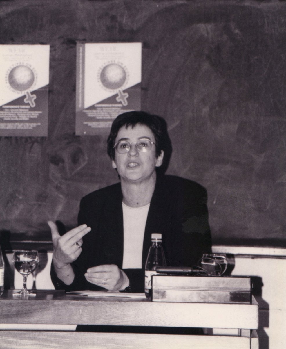 howtheyeswaswon's tweet photo. Day 8 of #12DaysofHTYWW: Ursula Barry, @ursulabarry feminist academic and activist.
Ursula has always held reproductive rights as the centre of the feminist cause, seeing them as necessary to unlocking all other forms of social and political rights. https://t.co/ug1TX5A2tP