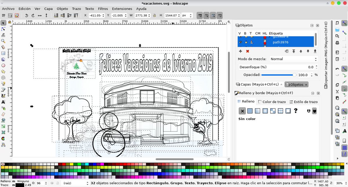 LeonDanArt's tweet photo. #TrabajoCasiTerminado  #Casual #Jueves   en #Inkscape #Linux #ArchLinux,     #PrimeraPrueba de #color #rbg #cmyk #designer #ArteGeek  #artedigital #vectorart   #disenografico   #freelancer #TrazoaMouse     #FelicesVacacionesdeInvierno #preescolar #primaria #CentroEducativoFreinet https://t.co/hR17ctML0e