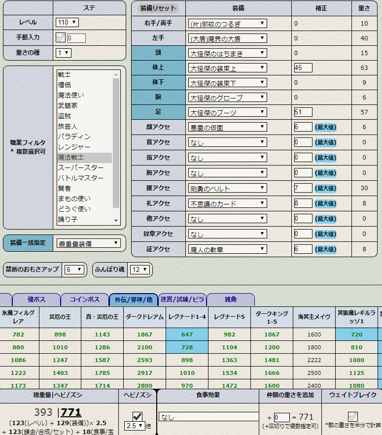 いのせ 闇のキリンジの重さ1040です