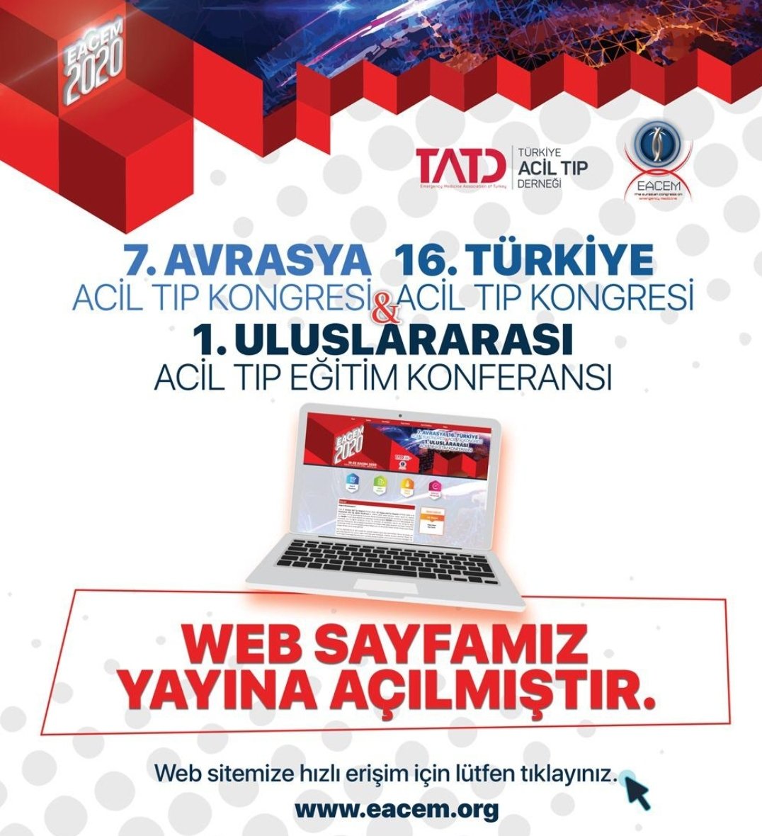 tatkonline's tweet photo. We are Ready 📢
Our Web Site is Now Open🚨
Emergency Medicine: Leading the Way in Medical Education and Beyond...
Follow Us Through #EACEM2020 @EACEM2020 @TrTATD https://t.co/9ymHTdRNEy