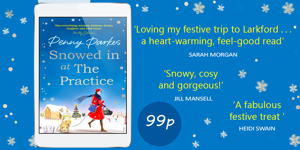 simonschusterE's tweet photo. Have you downloaded @CotswoldPenny's NEW festive novel for just 99p yet??
Join the residents of Larkford for a festive fling as the snow falls, secrets are revealed and romance blossoms under the mistletoe!
#SnowedinatthePractice
https://t.co/FY9XUFEy3z https://t.co/SZHBSw63B9