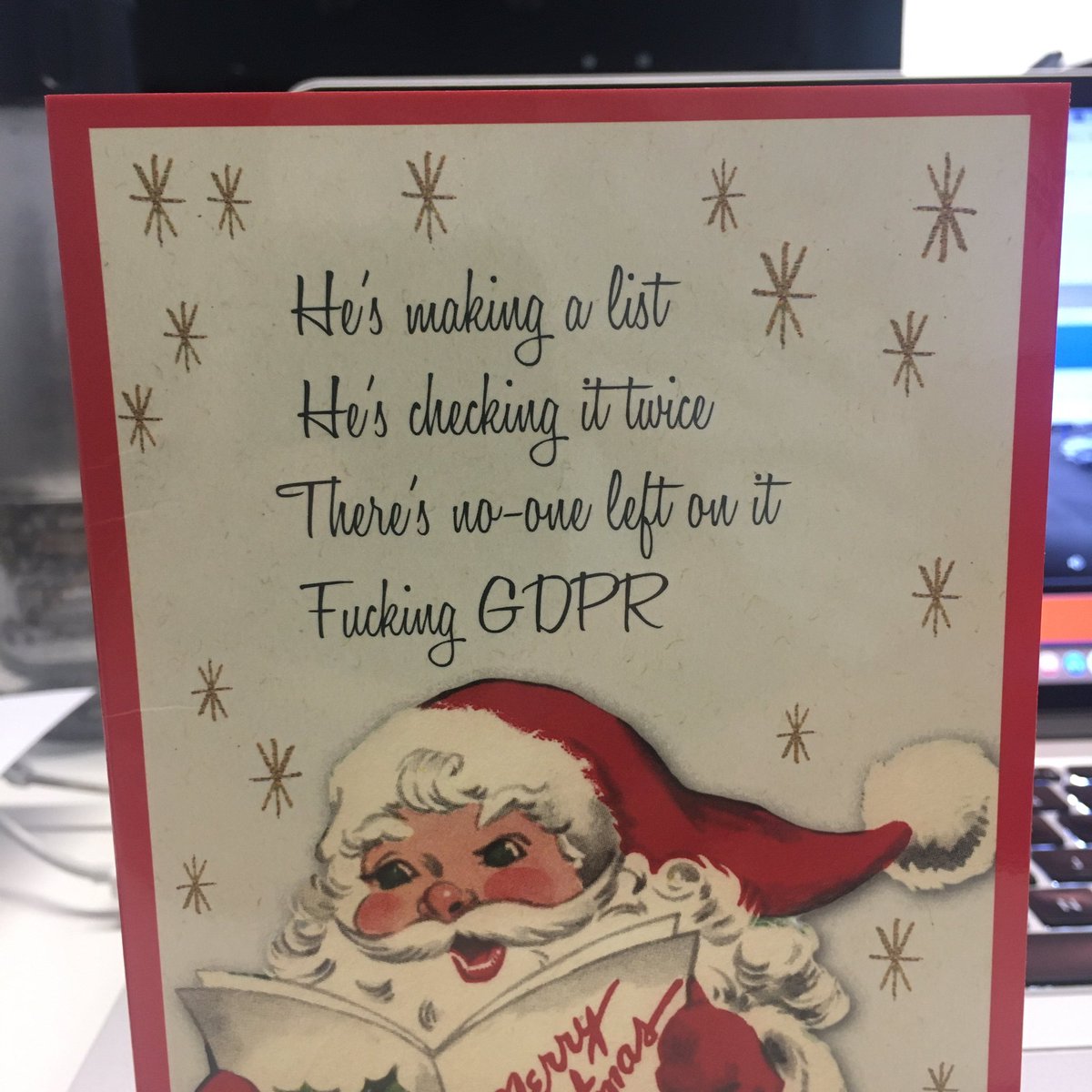 CuboGroup's tweet image. Best #Christmas card yet. #gdpr #data #bantz