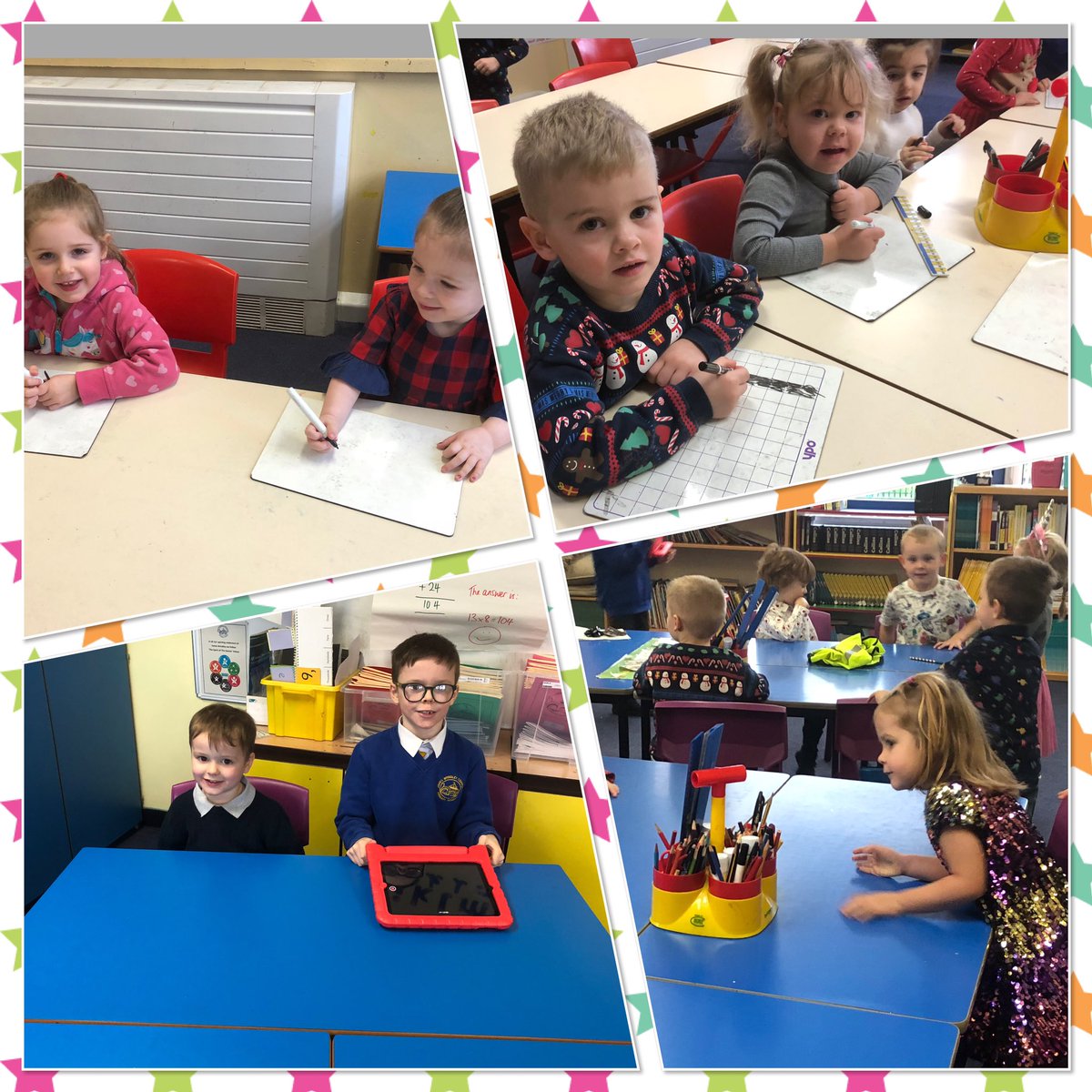 JamesBrindleyPS's tweet photo. While the rest of the school are away, Nursery have come out to play! #everyclassroom #littlevisitors #futureheadteacher? https://t.co/yXJGxOLkuc