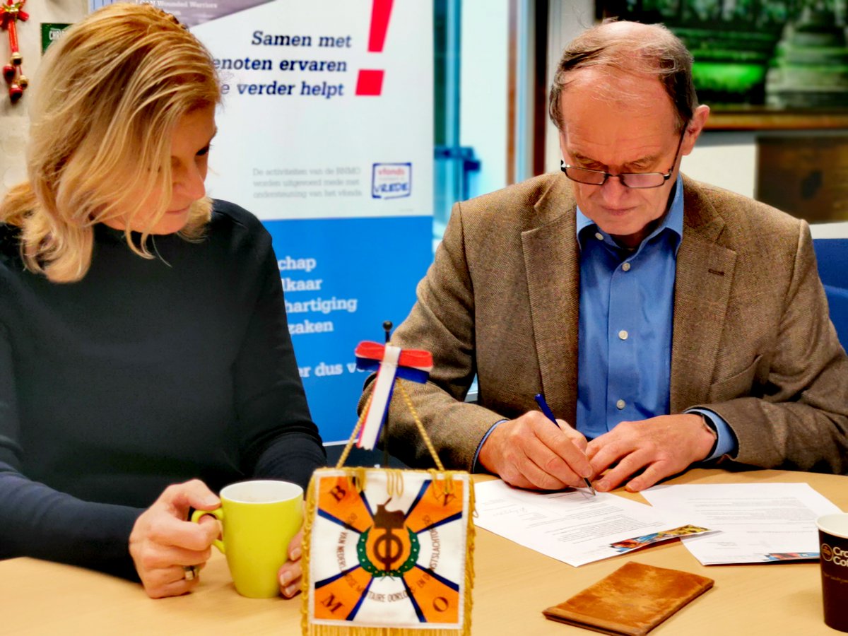 Deze week is in Doorn de overeenkomst tussen de Basis en BNMO weer getekend. In de overeenkomst staat dat de Basis ook in 2020 de BNMO begeleidingsdagen gaat uitvoeren. De BNMO en de Basis hebben onder het genot van een kopje koffie wederom het vertrouwen in elkaar uitgesproken.