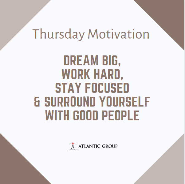 Atlantic_grp's tweet photo. Thursday Motivation- Be Positive! #thursday #thursdaymotivation #positivity #productivity #success #goals #careers #vibess #workhard #teamwork #inspiration #passion #atlanticgroup #atlanticrecruiters #bestplacestowork #dowhatyoulove https://t.co/yNchFonPwc