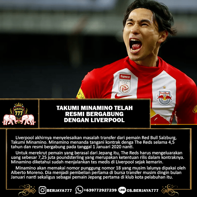 Togel Liverpool
, Berjaya777 Liverpool Takumi Minamino Telah Resmi Bergabung Dengan Liverpool Freebet Judionline Pokeronline Togel Livecasino Sportsbook Parlay Mixparlay Idnpoker Pokerv Slotgames Judibola Takumiminamino Takumi Minamino Liverpool Thereds