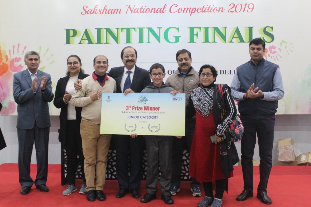 pcraindia's tweet photo. The 3rd prize winners at Saksham National Painting Finals 2019 were Aisha Panda from Odisha &amp; Rituparno Roy from Assam. Each of them won a cash prize of Rs 10,000. &amp; laptop. Warm wishes from team PCRA! 
#ConserveFuture #PCRA #MainHoonSaksham 
@ccoi_1947 @dpradhanbjp @RKAhuja11 https://t.co/fmQTNXMRsi