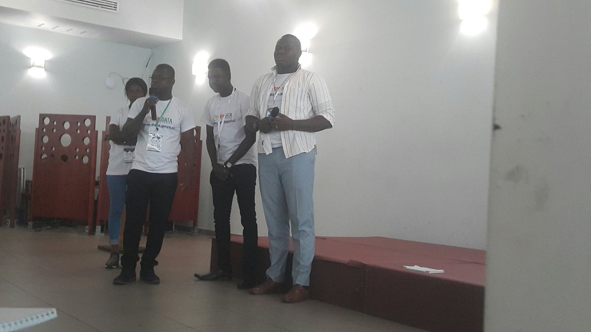 WinnieKamau254's tweet photo. TEAM #Sante226 from Burkina Faso visualizing @IATI_aid Data on investments done in their country.
#IATIHackathon
#CAFDO2019
#OpenData https://t.co/pjllyksiSa
