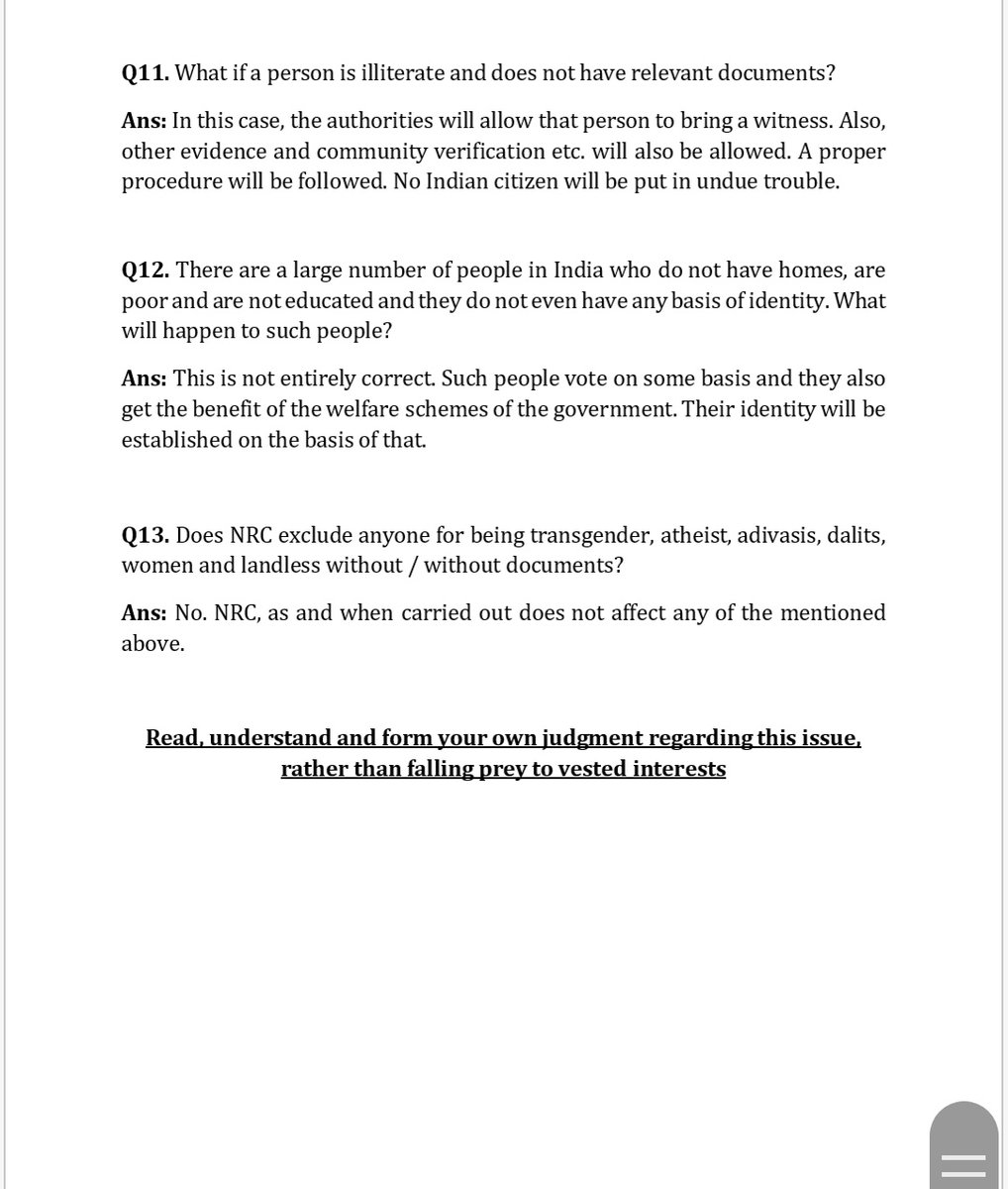 AdityaRajKaul's tweet photo. Govt's fresh attempt to share 'facts' on the Citizenship Amendment Act through 13 most asked questions on CAA, NRC and the Indian Muslims. #India #CAASupport #CAAProtest https://t.co/Uz7nFEo1pF