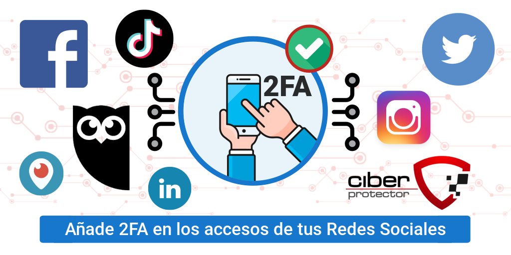 ¿Eres #communitymanager de tu empresa y te preocupa que te secuestren el acceso de #RRSS?
Si tu MARCA es importante, bloquea los accesos de RRSS añadiendo #2FA como una capa adicional de seguridad. 🔐👍
ciberprotector.com/2fa-segundo-fa…
#totp #ciberseguridad #ciberprotector <a href="/WebEmpresa/">webempresa.com</a>
