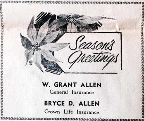 An early holiday greeting from Allen Insurance Group, circa 1968.

#throwbackthursday #tbt 🎄☃️
