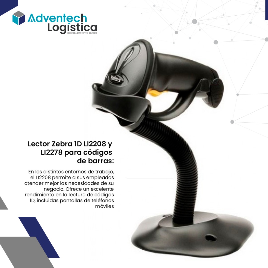 AdventechL's tweet image. Lector Zebra 1D LI2208 y LI2278 para códigos de barras 👨‍💻🤖.
.
El soporte Intellistand de cuello flexible permite una lectura de presentación y alternancia entre funcionamiento manos libres y portátil 🤯😱.
.
#Zebra
#Lector
#Adventech
