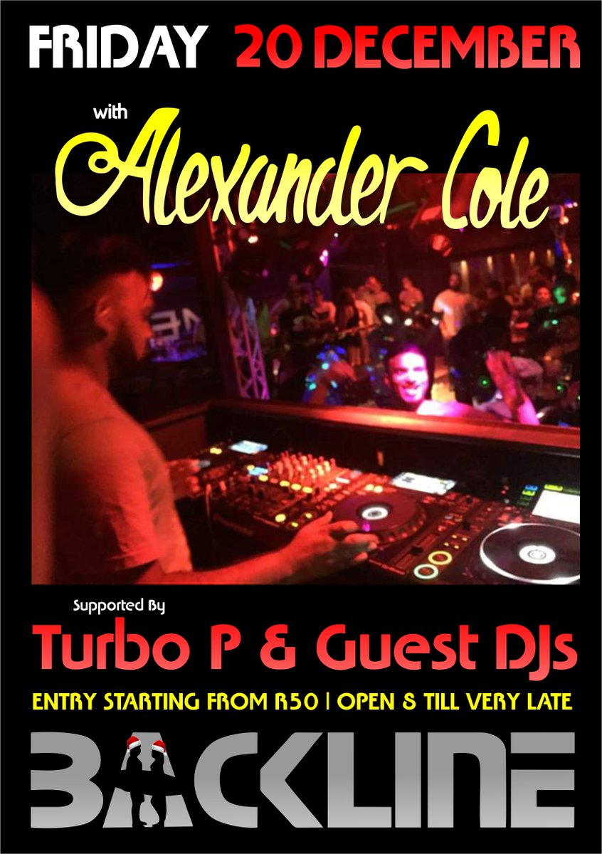 Catch Alexander Cole At Backline This Friday....