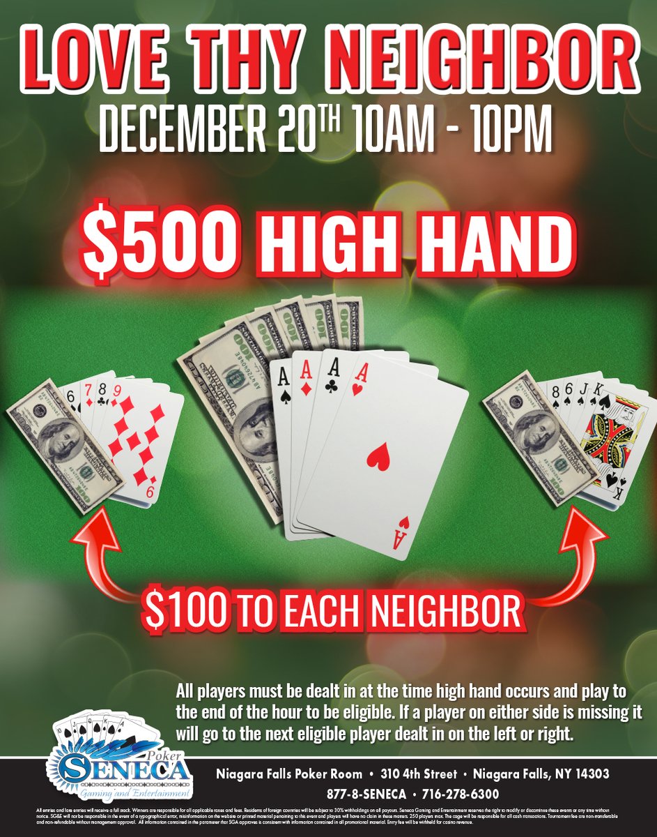 Seneca niagara casino poker tournament schedule Seneca niagara casino poker tournament schedule