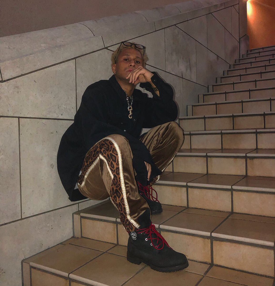 _Monsoro_'s tweet photo. ガーメネday🤓👓
.
@guepard_jp .
.
.
パンツは @maisonemerald 💵🧸 from @clo_z_official .
.
#guepard #maisonemerald #timberland #karlkani https://t.co/es9z6ZDFTg