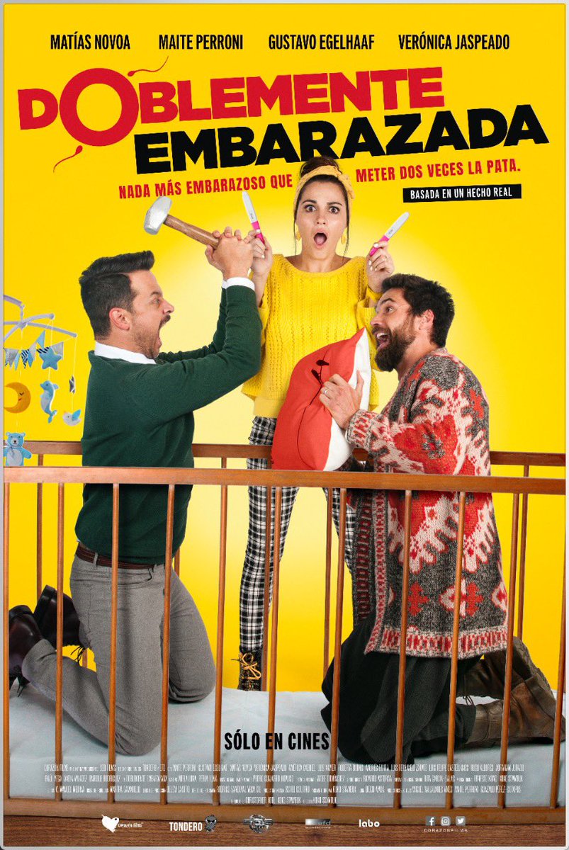 Ahora si!!! HOOOOOY Es el dia!!! #DoblementeEmbarazada en Cineeees! Se van a divertir mucho con esta historia embarazosa 😂🤣 <a href="/MaiteOficial/">Maite Perroni Fan Account</a> <a href="/verojaspeado/">Verónica Jaspeado</a> <a href="/GustavoEgelhaaf/">Egelhaaf</a>
