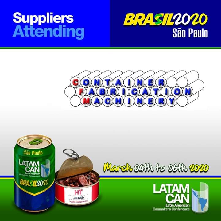 latamcan's tweet photo. Confirm the participation of the company⁣⁣: ⁣
⁣
𝐂𝐎𝐍𝐓𝐀𝐈𝐍𝐄𝐑 𝐅𝐀𝐁𝐑𝐈𝐂𝐀𝐓𝐈𝐎𝐍 𝐌𝐀𝐂𝐇𝐈𝐍𝐄𝐑𝐘 from #USA as 𝐒𝐮𝐩𝐩𝐥𝐢𝐞𝐫𝐬 are welcome⁣⁣⁣. ⁣⁣⁣

🇧🇷 #Latam #Conference #Brasil #SaoPaulo  #suppliers #LATAMCAN2020 #TransAmerica #March #CONTAINER #Latamcan https://t.co/isrcMOtxlS